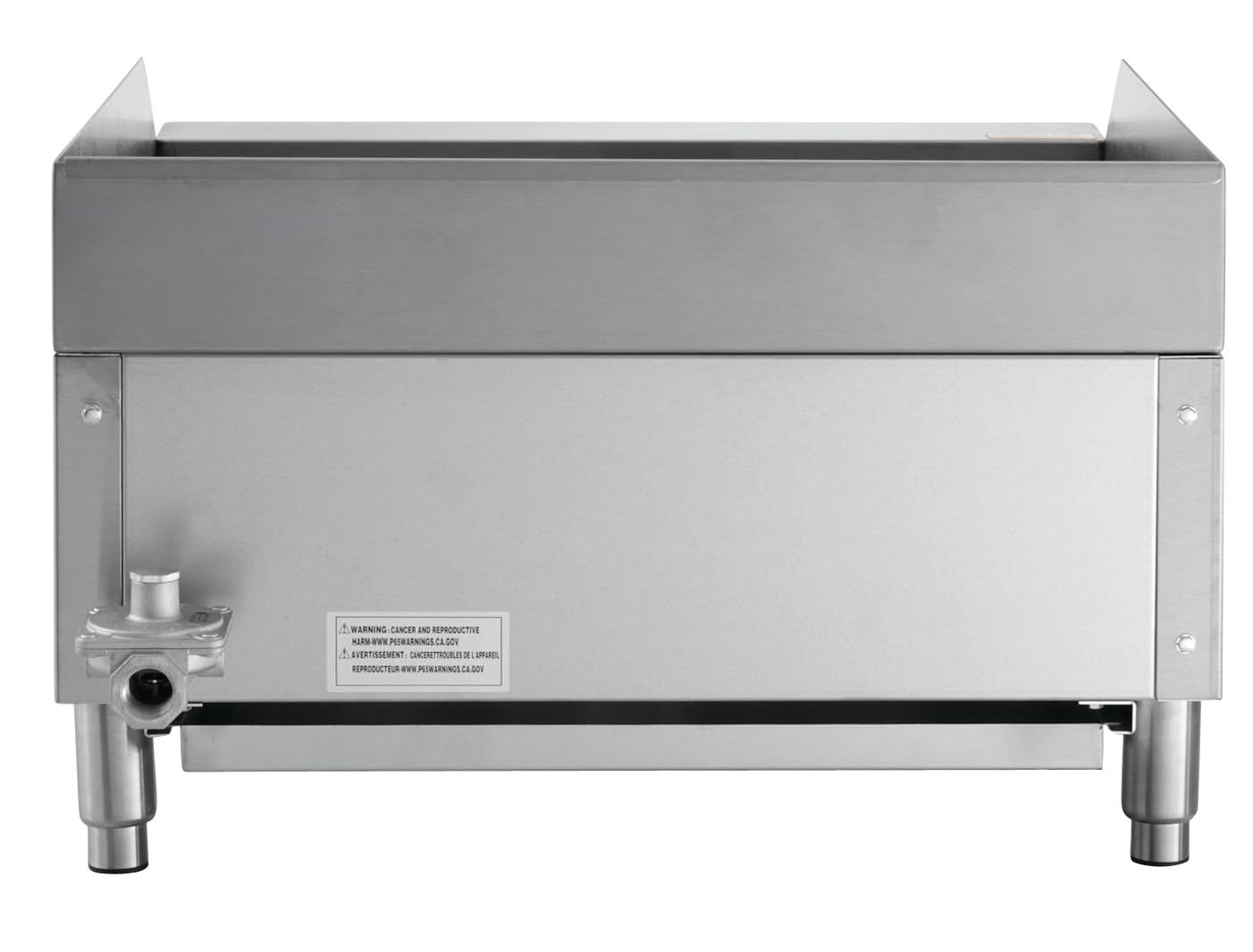 Kratos 24" Commercial Gas Charbroiler - Countertop 2-Burner Stainless Steel Grill, 70,000 BTU Output (29Y-001)