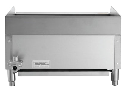 Kratos 24" Commercial Gas Charbroiler - Countertop 2-Burner Stainless Steel Grill, 70,000 BTU Output (29Y-001)
