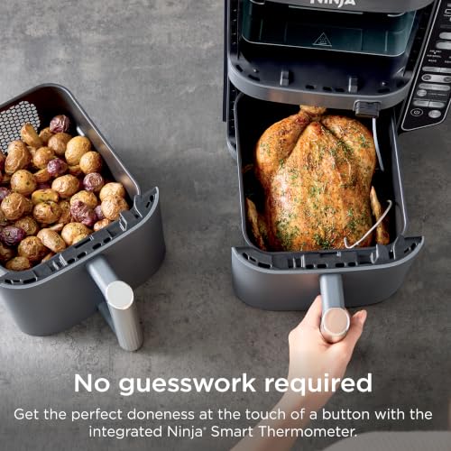Ninja DoubleStack XL Smart Air Fryer, 10 Qt, 6-in-1, Grey, SL451