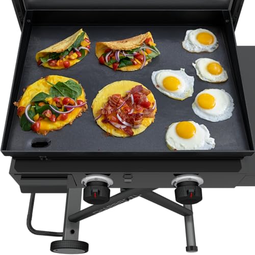 Charbroil® 22" Performance Series™ Folding Cart 2-Burner Portable Propane Gas Griddle, Black - 463711223