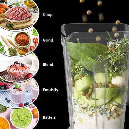 OMMO Blender 1800W, High Speed Countertop Blender with 60oz BPA-Free Jar