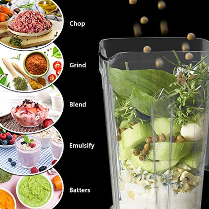 OMMO Blender 1800W, High Speed Countertop Blender with 60oz BPA-Free Jar