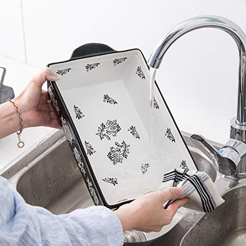 Wisenvoy Baking Dish Ceramic Lasagna Pan Casserole Dish 3-Piece Bakeware Sets Baking Dishes Baking Set Baking Dish Set
