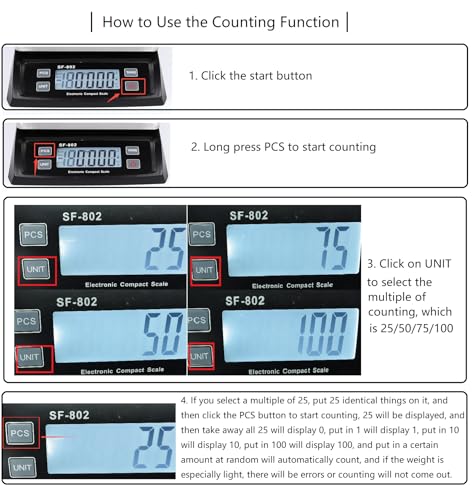 Copkim Large Digital Kitchen Scale 66LB 30kg Commercial Food Scale Stainless Bread Scale with LCD Display Commercial Weighing Devices for Baking Cooking(Silver)