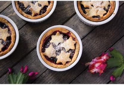 HIC Kitchen Souffle Ramekin, Fine Porcelain, For Baking Custards, Souffles, Side Dishes, And Desserts, 6-Ounce Capacity, Set of 6