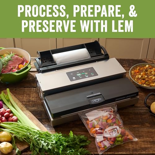 LEM Products MaxVac 500 Vacuum Sealer Machine, Heavy-Duty Aluminum