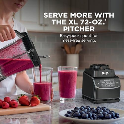 Ninja UltraCrush Professional Blender | 1000W Power, XL 72-oz.* Pitcher | Total Crushing Technology | 3 Manual Speeds for Smoothies, Sauces & More | Full-Size Countertop | Black | BP201 (2026)