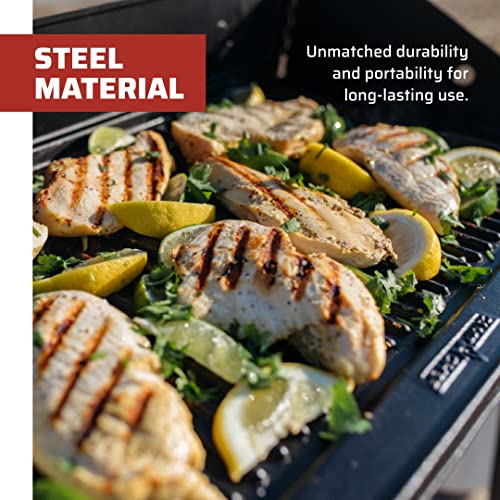 Camp Chef Reversible Pre-Seasoned Cast Iron Griddle, Cooking Surface 14 in. x 16, Black