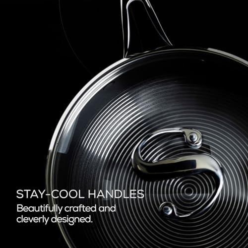 Circulon Clad Stainless Steel Cookware Pots and Pans and Utensil Set with Hybrid SteelShield and Nonstick Technology, 12 Piece - Silver
