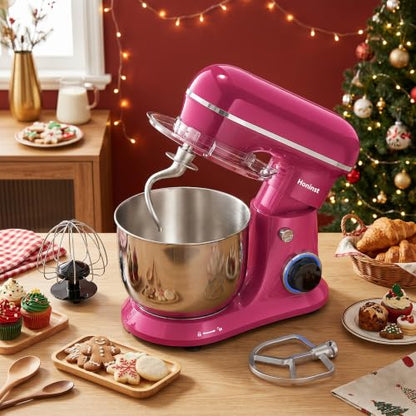 Honinst 4QT Electric Stand Mixer, 10-Speed Tilt-Head Compact Kitchen Mixer