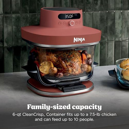 Ninja Crispi Pro Glass Air Fryer, 6-in-1, Amber, AS101OR