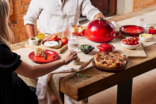 Le Creuset Enameled Cast Iron Signature Round Bread Oven, 9.5 inch, Cerise
