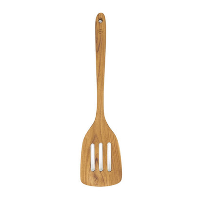 FAAY Teak Wooden Slotted Spatula Turner | Durable, Healthy, High Moist Resistance Teak Wood Spatula for Non Stick Cookware