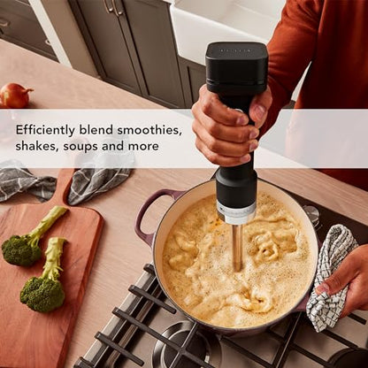 KitchenAid Go Cordless Hand Blender - battery included, KHBRV71, Black Matte