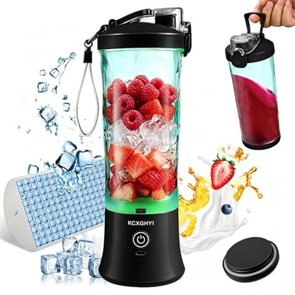 Portable Personal Blender for Smoothies,Juices,20oz Outdoor Sports,Family Travel（Black）