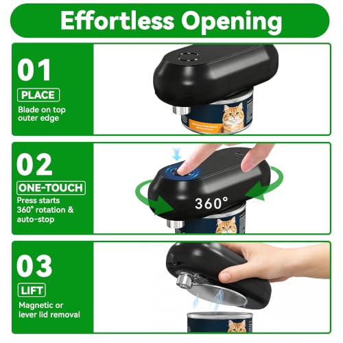 YitaiElite Electric Can Opener, Automatic Smooth Edge for Kitchen Seniors