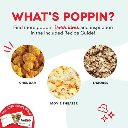 Dash Fresh Pop Popcorn Maker, 16-Cup Hot Air Popper, Lavender