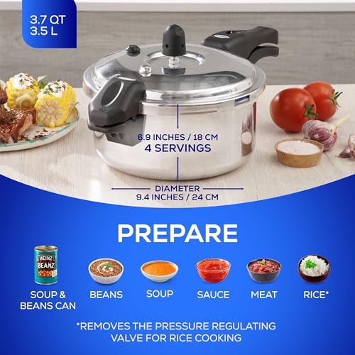 Universal (3.7 Qt / 3.5 L) Olla de Presion, Aluminum Pressure Pot