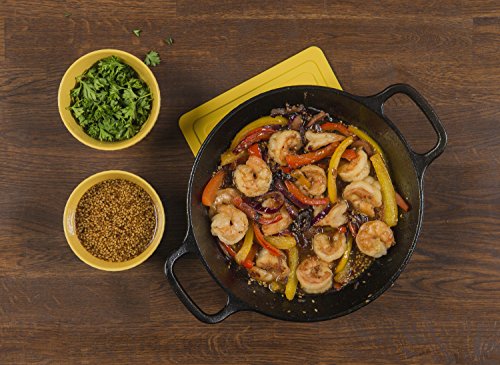 Lodge Seasoned Cast Iron Dual Handle Pan 8 Inch - Cast Iron Frying Pan - Even Heat Distribution - Oven & Stovetop Safe - PFAS-Free, Non-Toxic Cookware