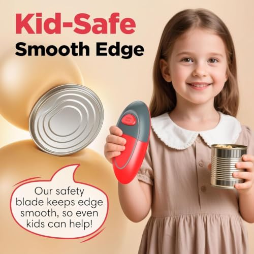 Electric Can Opener, Battery Operated Automatic Can Openers for Seniors