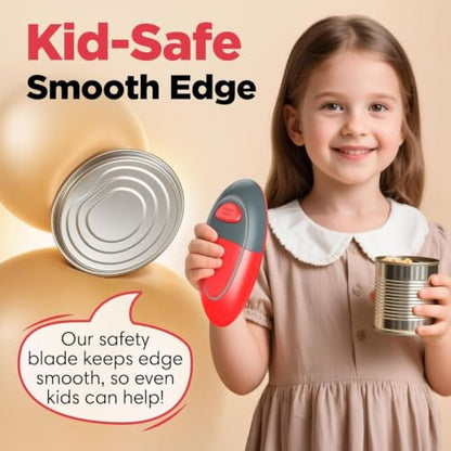 Electric Can Opener, Battery Operated Automatic Can Openers for Seniors