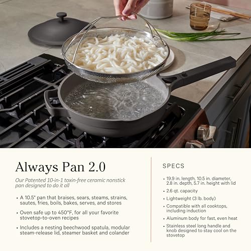 Our Place Cookware Set - 13-Piece Kit Including the Always Pan, Perfect Pot and Spatulas | Multifunctional, Toxin-Free Nonstick | Heat Safe up to 450°F | Oven, Stove, Induction Compatible | Steam