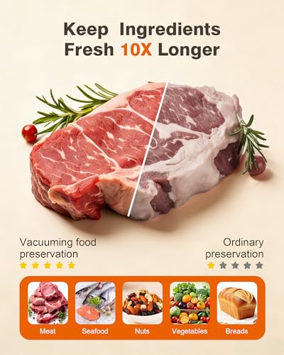 Vacuum sealer for food, Handheld Vacuum Sealer with 30 Reusable Bags
