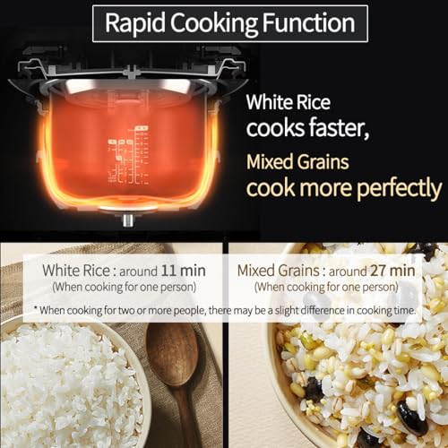 Cuchen 10-Cup Premium IH Pressure Rice Cooker & Multi-Cooker, Full 304Ti Stainless Steel Inner Pot, Dual High/Non-Pressure, Slow Cook & Auto Steam Clean (CRH-TWS1010PWUS)
