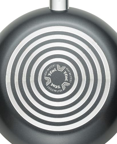 T-fal Initiatives Nonstick Cookware Set 18 Piece, Oven Broiler Safe 350F, Kitchen Cooking Set w/Fry Pans, Saucepans, Stockpots, Skillet, Spoons, Lids Pots and Pans Set, Dishwasher Safe, Stone Grey