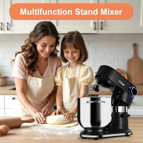 Aifeel 10.5QT Stand Mixer, 900W Electric Tilt-Head Kitchen Mixer Black