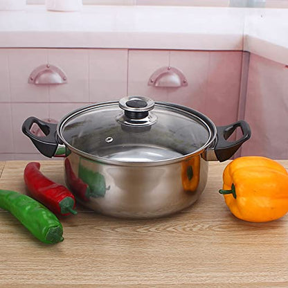 Simpli-Magic 12 Piece Stainless Steel Cookware Set, Silver