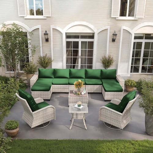 Outdoor Patio Furniture Set PE Wicker Rattan Outdoor Sectional Sofa