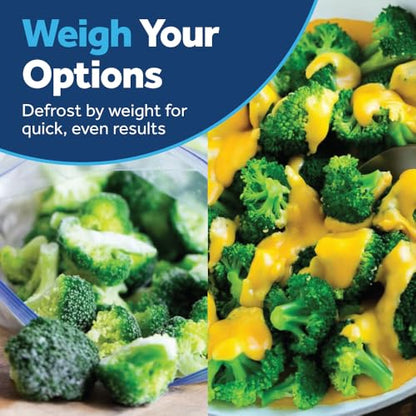 GE Countertop Microwave Oven, Compact 0.9 Cubic Ft., 900-watt Capacity, 7 Auto Cooking Settings, Child-Lock Technology, Kitchen Essentials for The Countertop, Dorm Room or Apartment, Stainless Steel
