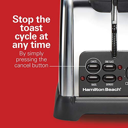 Hamilton Beach Retro 4 Slice Toaster With Sure-Toast Technology, Wide Slots