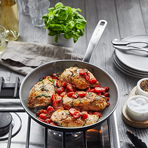 GreenPan Chatham Hard Anodized Healthy Ceramic Nonstick, 10" Frying Pan Skillet, PFAS-Free, Dishwasher Safe, Oven Safe, Gray