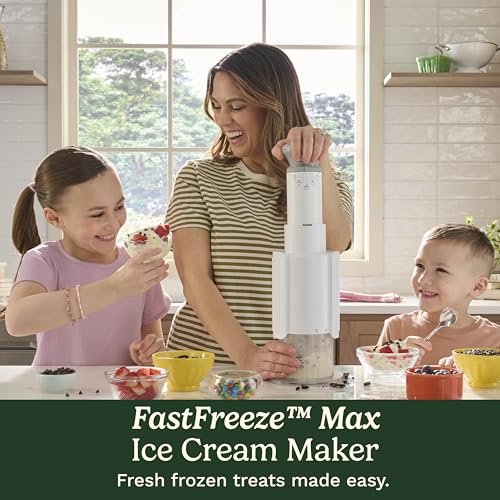 Cuisinart Ice Cream Maker – Cuisinart FastFreeze MAX 5-in-1 Ice Cream, Milkshakes, Slushies, Sorbets and Mix-Ins, Freeze Wand, Two Large 1-Pint Mixing Cups with Lids, Easy to Clean, ICE-FD50