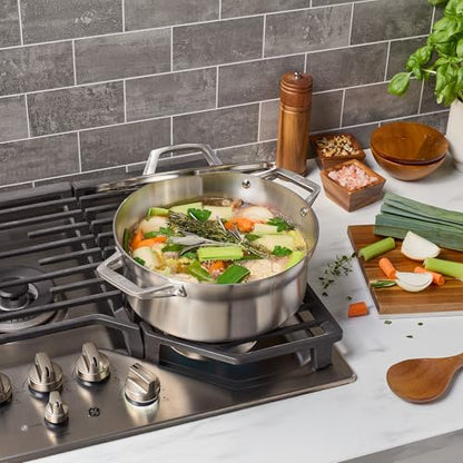 ZWILLING Motion Stainless Steel 5-qt Stainless Steel Dutch Oven with Lid