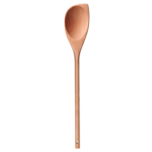 LorisArm 12" Wooden Corner spoon, Solid Wood Spatula & Spoon, Handcraft Wood Spoonula Cooking Utensil, Kitchen Spatulas for Baking, stirring, Serving, Scraping.