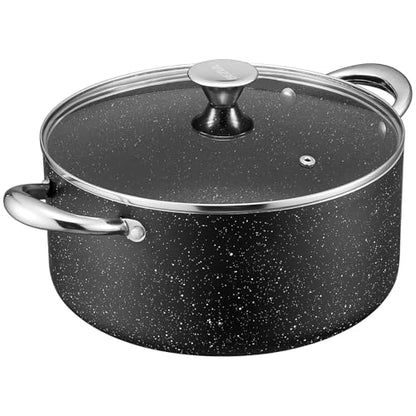 BEZIA Large 10 Quart Nonstick Stock Pot with Lid, Induction Cooking Pot Soup Pot, Non-toxic and Oven Safe, Perfect for Stews, Soups and All Stovetops, PFOA PFAS Free