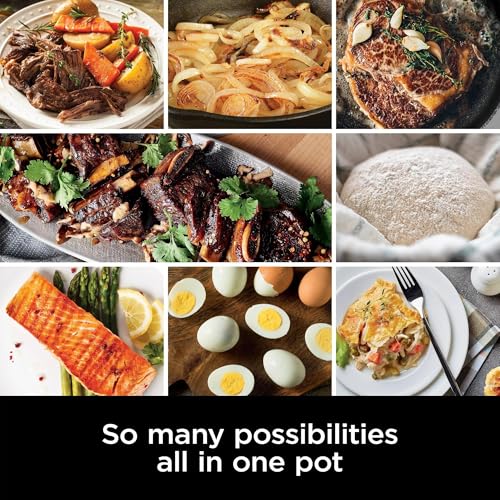 Ninja MC1001H Foodi PossibleCooker PRO 8.5 Quart Multi-Cooker, 8-in-1 Slow Cooker, Pressure Cooker, Dutch Oven & More, Glass Lid & Integrated Spoon, Nonstick, Oven Safe to 500°F, Sage Green (Renewed)