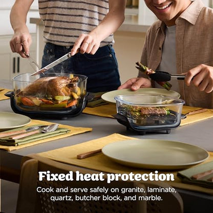 Ninja Crispi Glass Air Fryer, 4-in-1, Stone, FN101ST