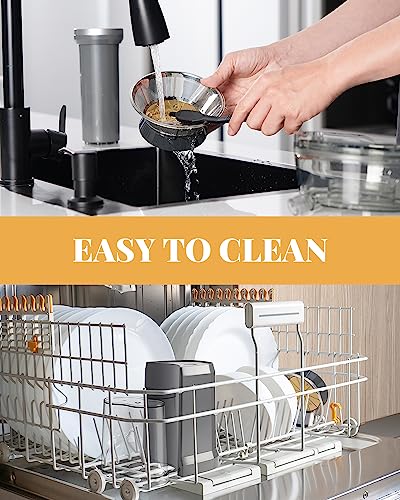 GDOR 1200W Juicer, 3.2" Wide Chute, Titanium-Enhanced Blade, Heavy-Duty Copper Motor, Dual Speed Centrifugal Juice Extractor, BPA-Free, Silver