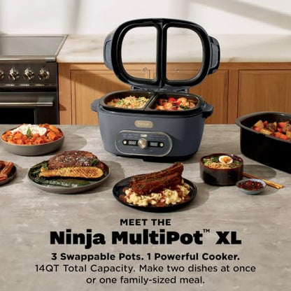 Ninja® MultiPot™ XL 12-in-1 Multicooker, Cyberspace, MZ1001BL1