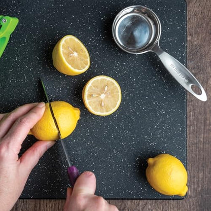 Dexas Superboard Reversible Pastry Board, 14 x 17 Inches, Midnight Granite Color - Dishwasher Safe, Plastic, Ideal for Baking and Food Prep