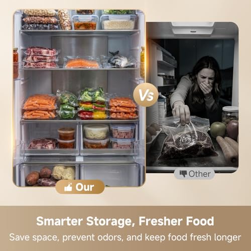 DREAME VS20 Food Vacuum Sealer, 65kPa Compact Sealer, 5 Modes with Cutter