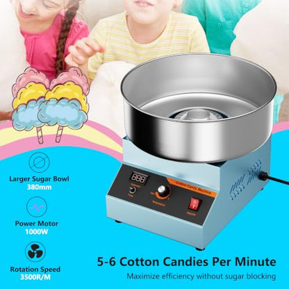 Electric Cotton Candy Machine, Cotton Candy Maker for Home & Business