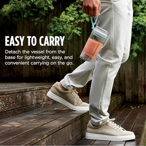 Ninja Blast Max, Portable Blender + Twist & Go, Personal Smoothie, Blend, Ice Crush, 3 Programs, Cordless, 22 oz removable Vessel, Dishwasher Safe, Leakproof, Navy, BC251NV