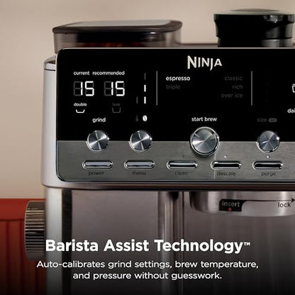 Ninja Luxe Café Mini Plus with AutoFroth, Amazon Exclusive Bone & Champagne