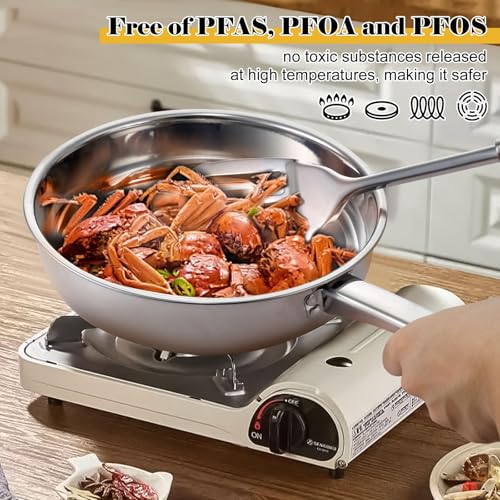 Hunnycook Stainless Steel Cookware Set - 15 Pieces Stainless Steel Pots and Pans Set, Includes 6 Pots and Pans, 6 Lids and 3 Utensils, Fixed Handles, Induction Safe and Dishwasher Safe
