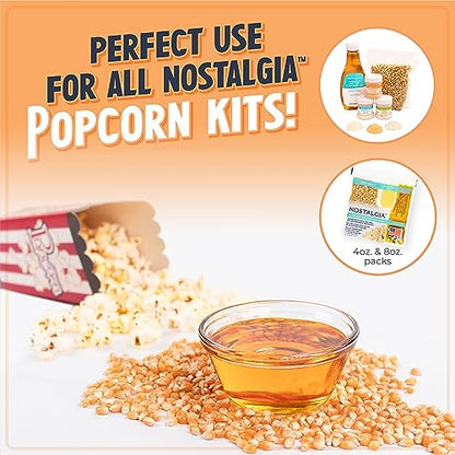 Nostalgia Electric Stirring Popcorn Maker – 2 Qt Capacity – Large Dual-Purpose Lid & Serving Bowl – Great for Gifts, Movie Nights, & Snacks – Aqua